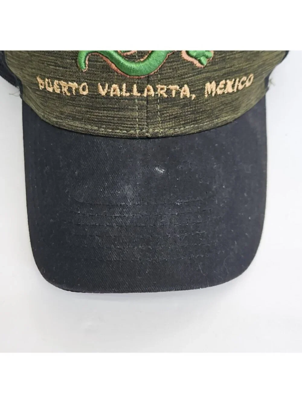 Puerto Vallarta Mexico Gecko Adjustable Hat Cap Men Women Black Snapback Trucker